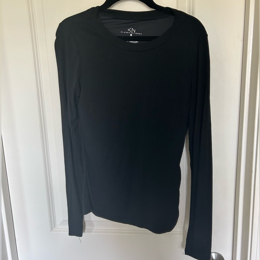 Klassy Network Long Sleeve Built in Bra Shirt
